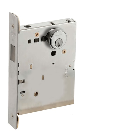 Schlage Single Cylinder by Blank Mortise Deadlock, Satin Chrome L9464P 626